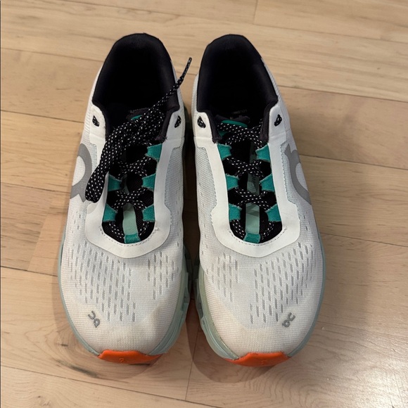 On Running Women's White and Mint Sneakers - Picture 3 of 10